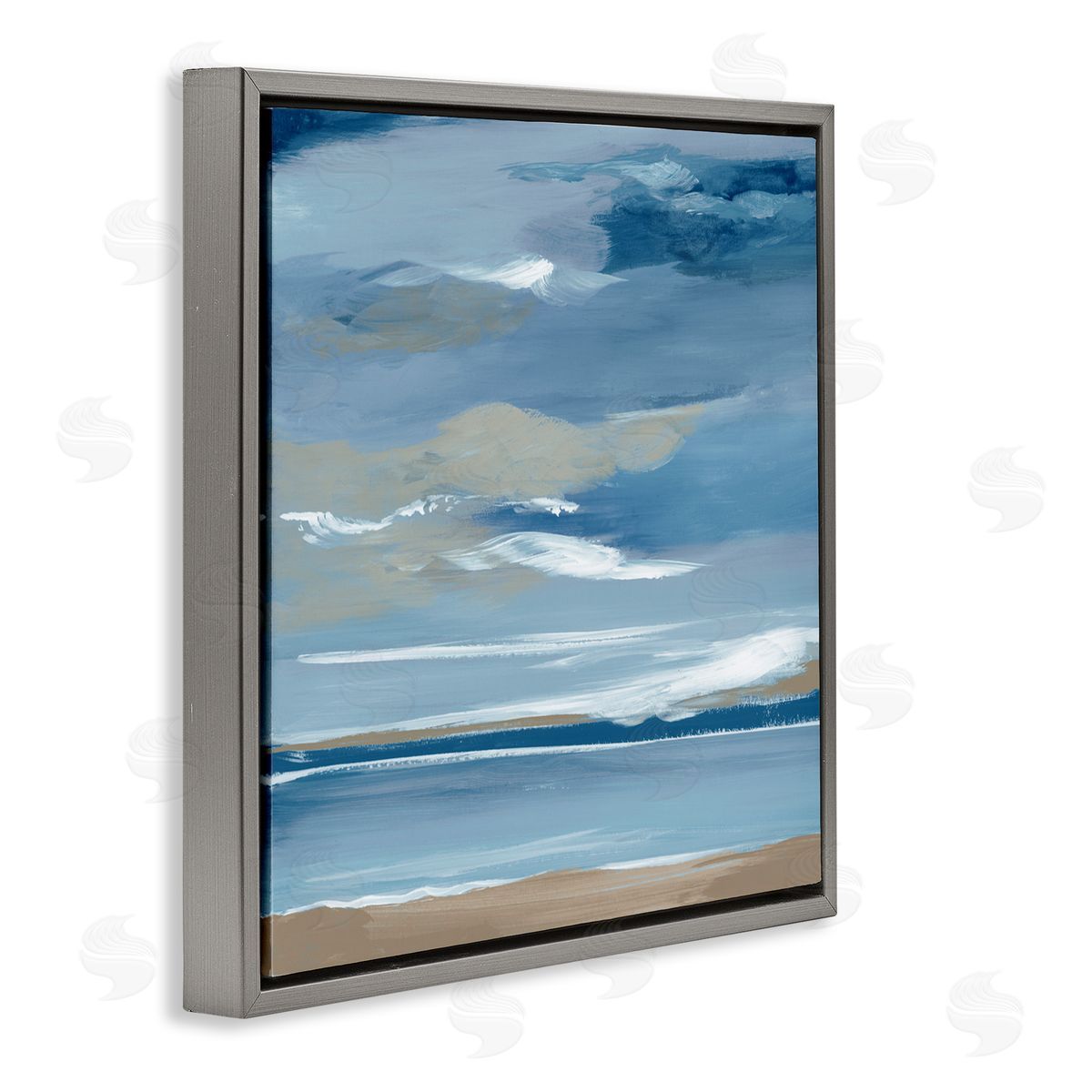 Lera Ocean's Embrace Stormy Sky Canvas Wall Art Print