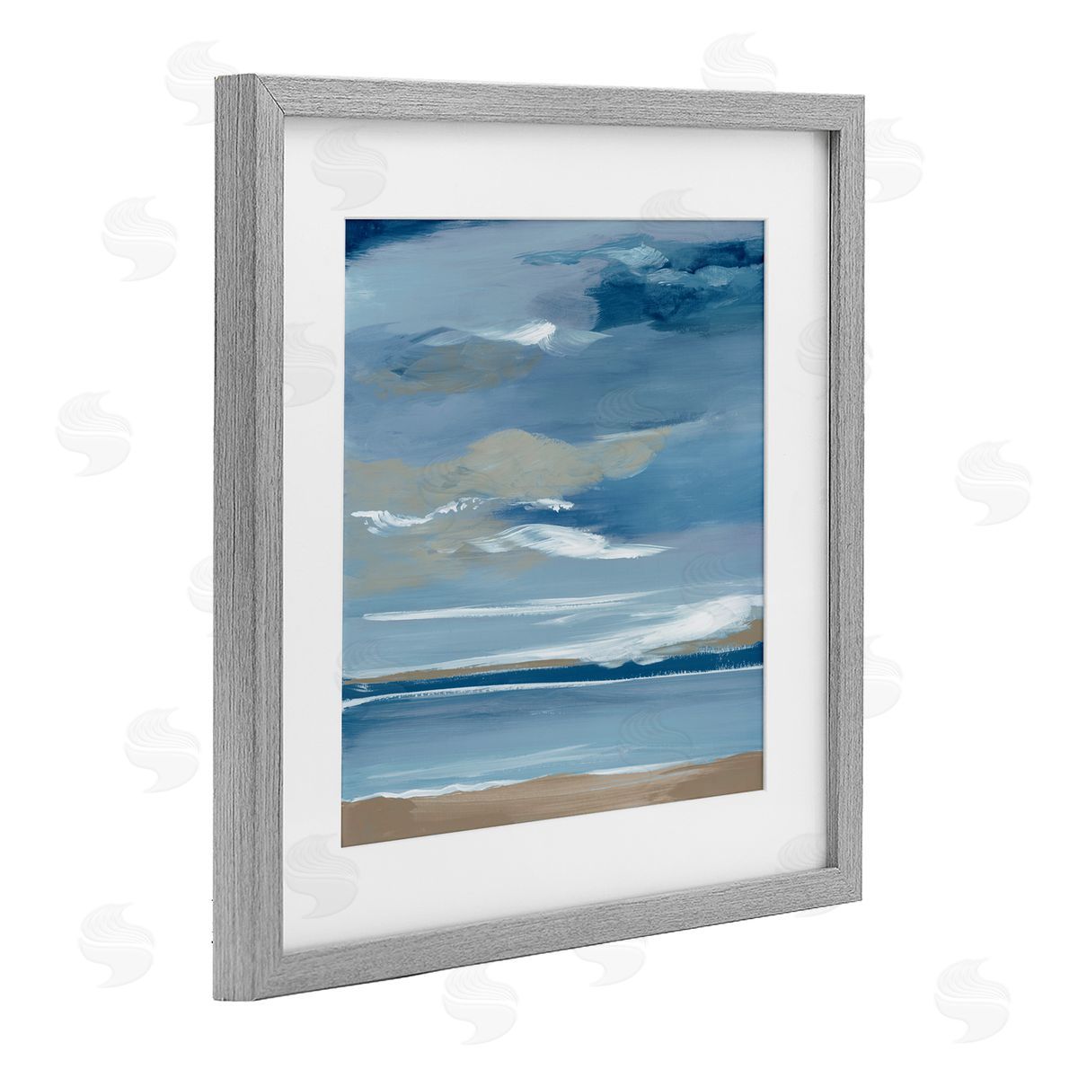 Lera Ocean's Embrace Stormy Sky Canvas Wall Art Print