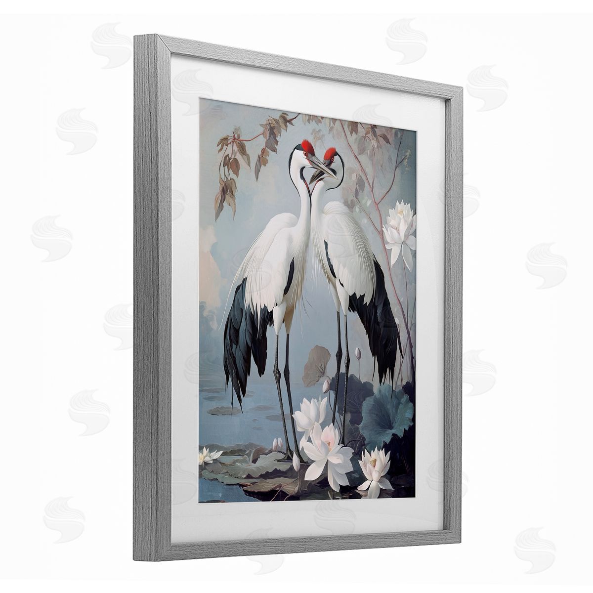 Steve Hunziker Shore Line Magic Cranes Canvas Wall Art Print