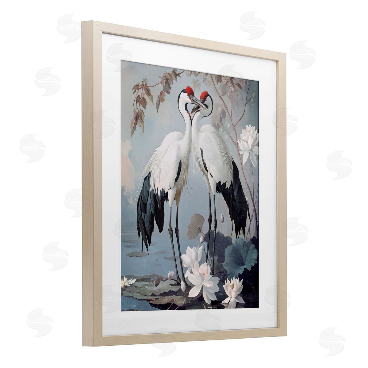 Steve Hunziker Shore Line Magic Cranes Canvas Wall Art Print
