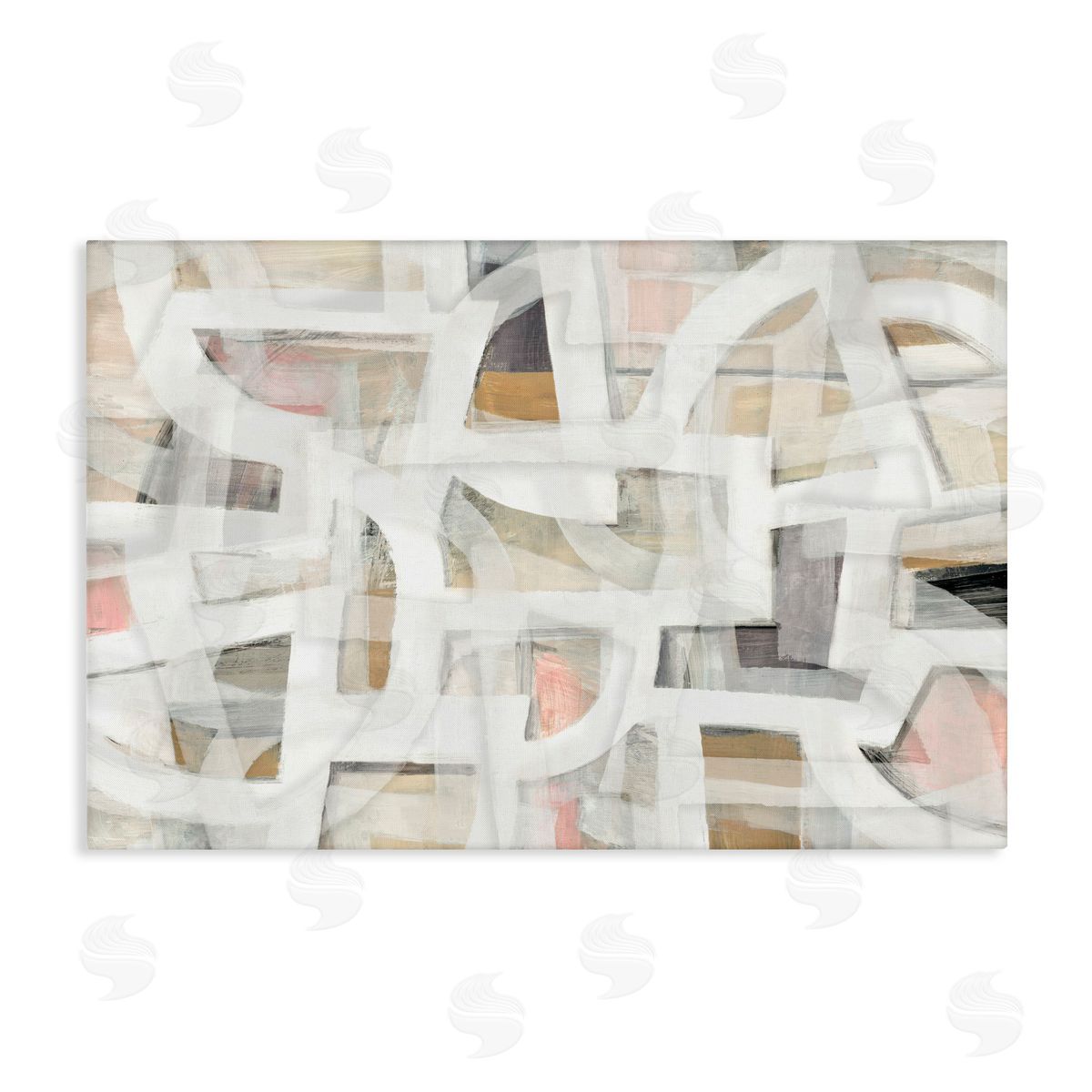 Hannah Dawson Soft Angles Abstraction Canvas Wall Art Print