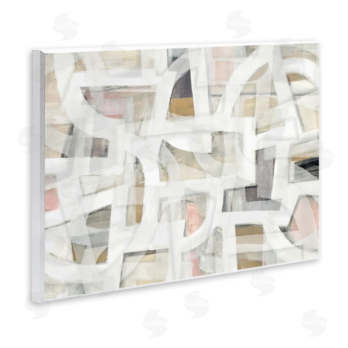 Hannah Dawson Soft Angles Abstraction Wall Plaque Art Print