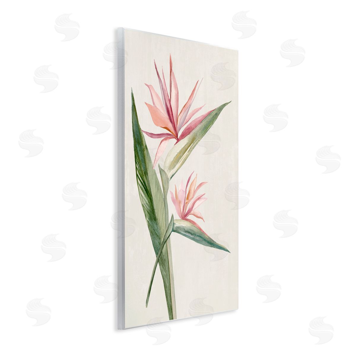 Hannah Dawson Tropical Grace Birds of Paradise Wall Plaque Art Print