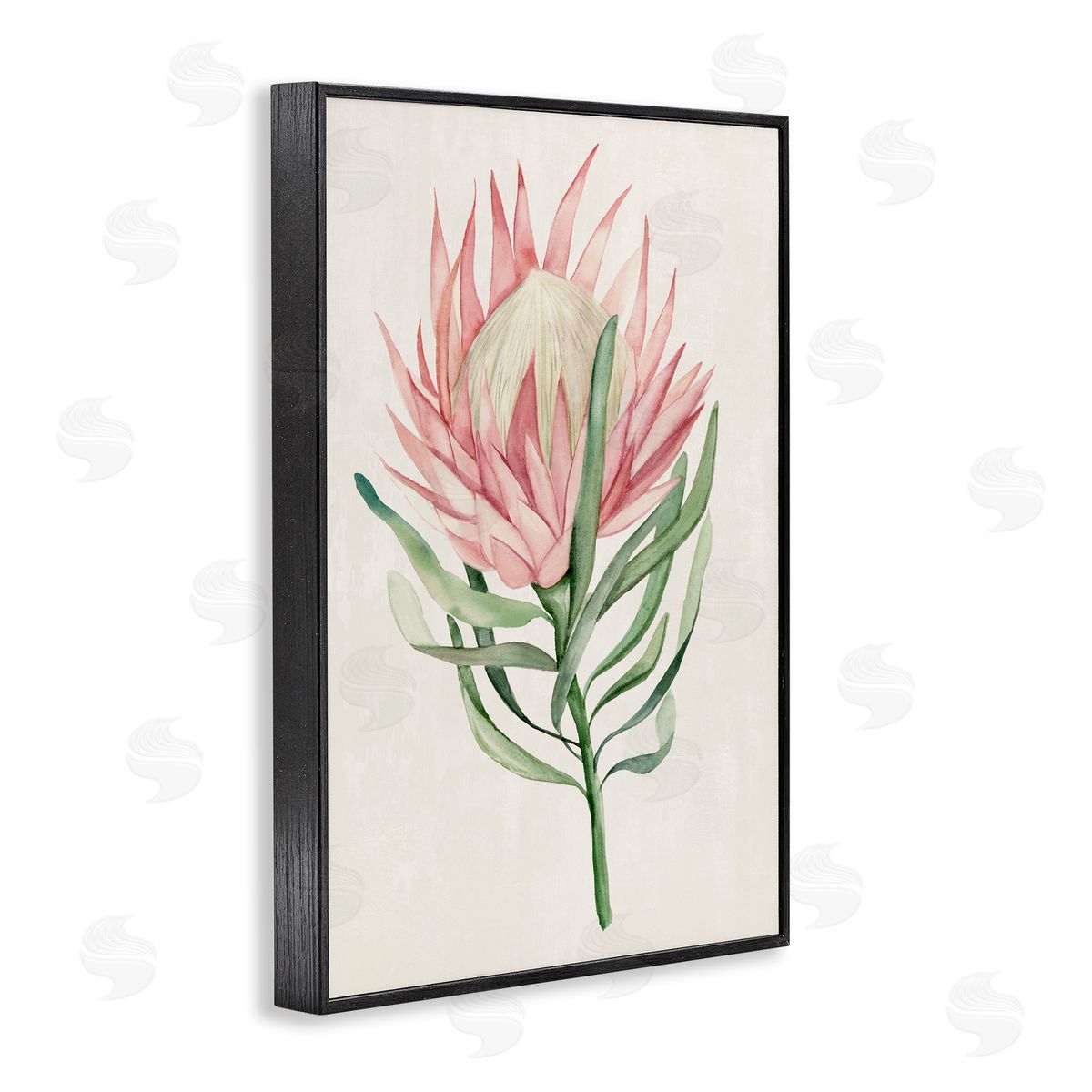 Hannah Dawson Tropical Grace Exotic Flower Black Framed Giclee Art Print
