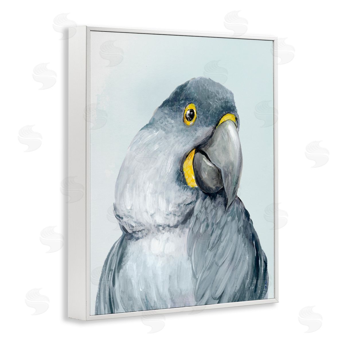 Hannah Dawson Vivid Plumage Parrot White Frame Giclee Art Print
