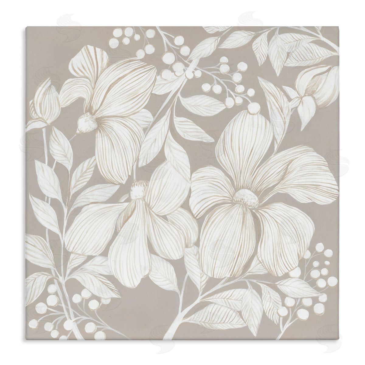 Hannah Dawson Botanical Symphony Neutrals Canvas Wall Art Print