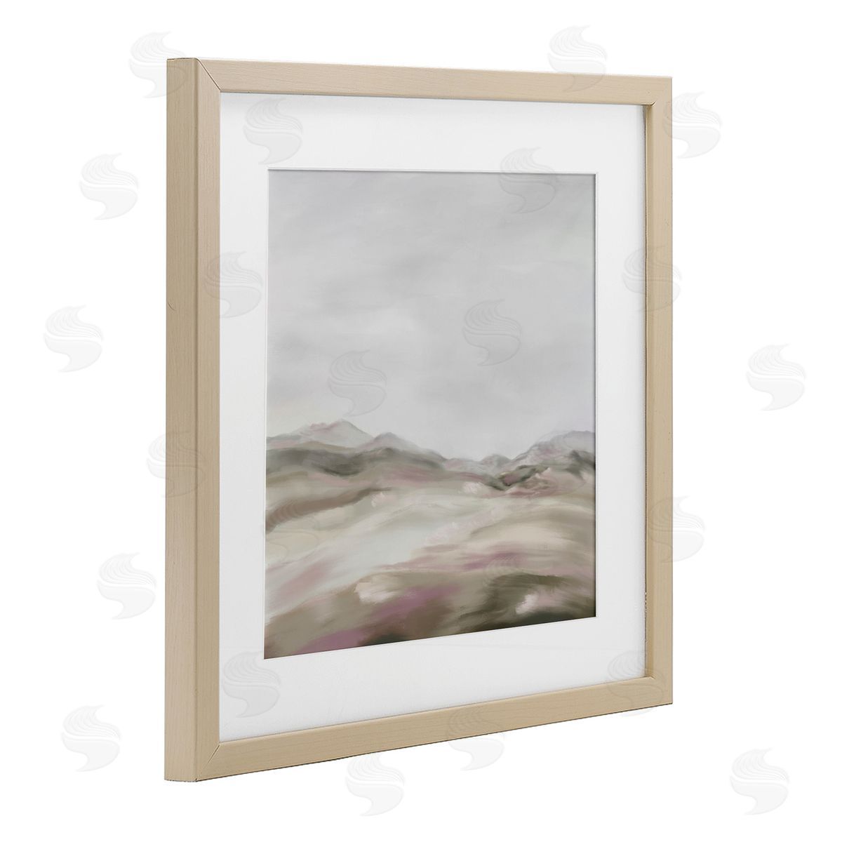J:L Design The Vantage Point Landscape Birch Framed Print Under Glass Art