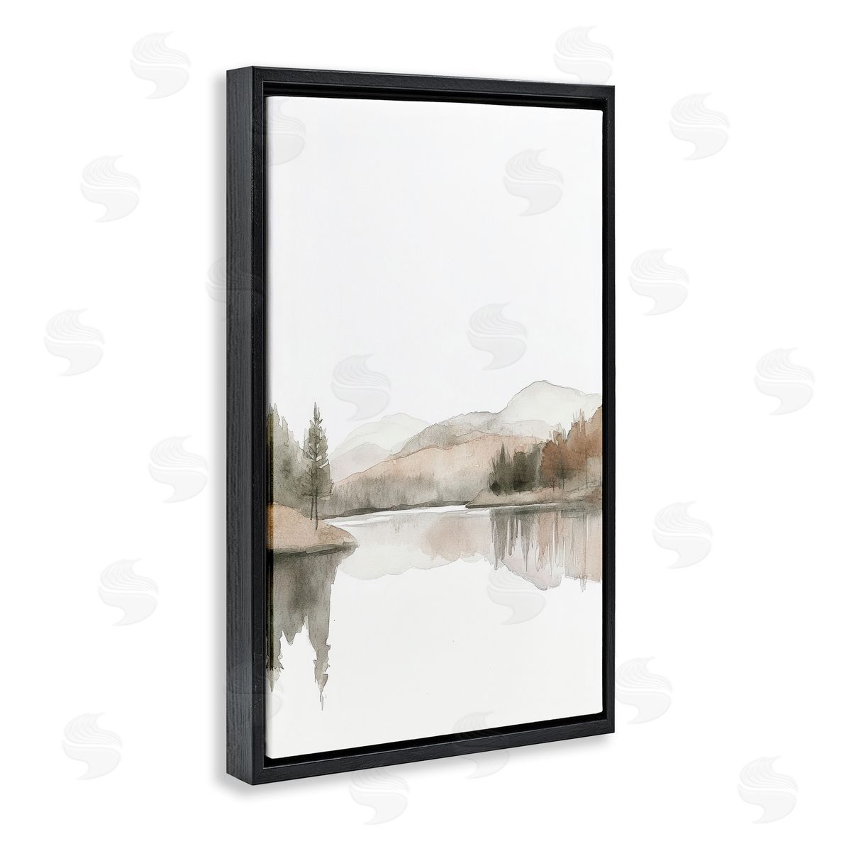 Mona Grace Softly Flowing Watercolor Seascape Canvas Wall Art Print