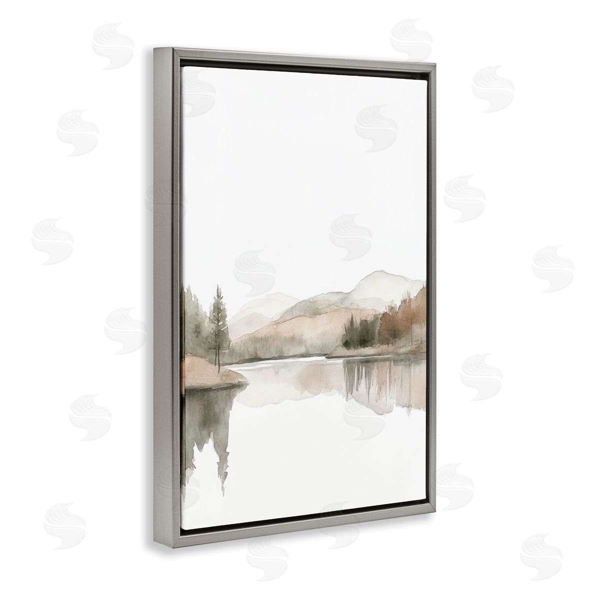 Mona Grace Softly Flowing Watercolor Seascape Canvas Wall Art Print
