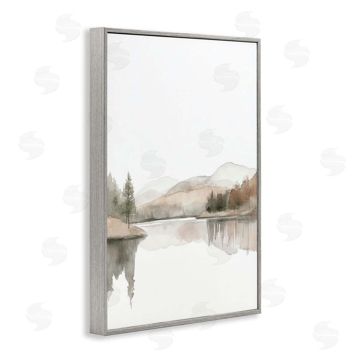 Mona Grace Softly Flowing Watercolor Seascape Canvas Wall Art Print