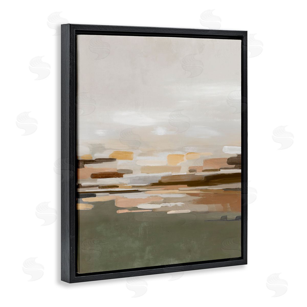 Emma Peal Unusual With Green Abstraction Canvas Wall Art Print