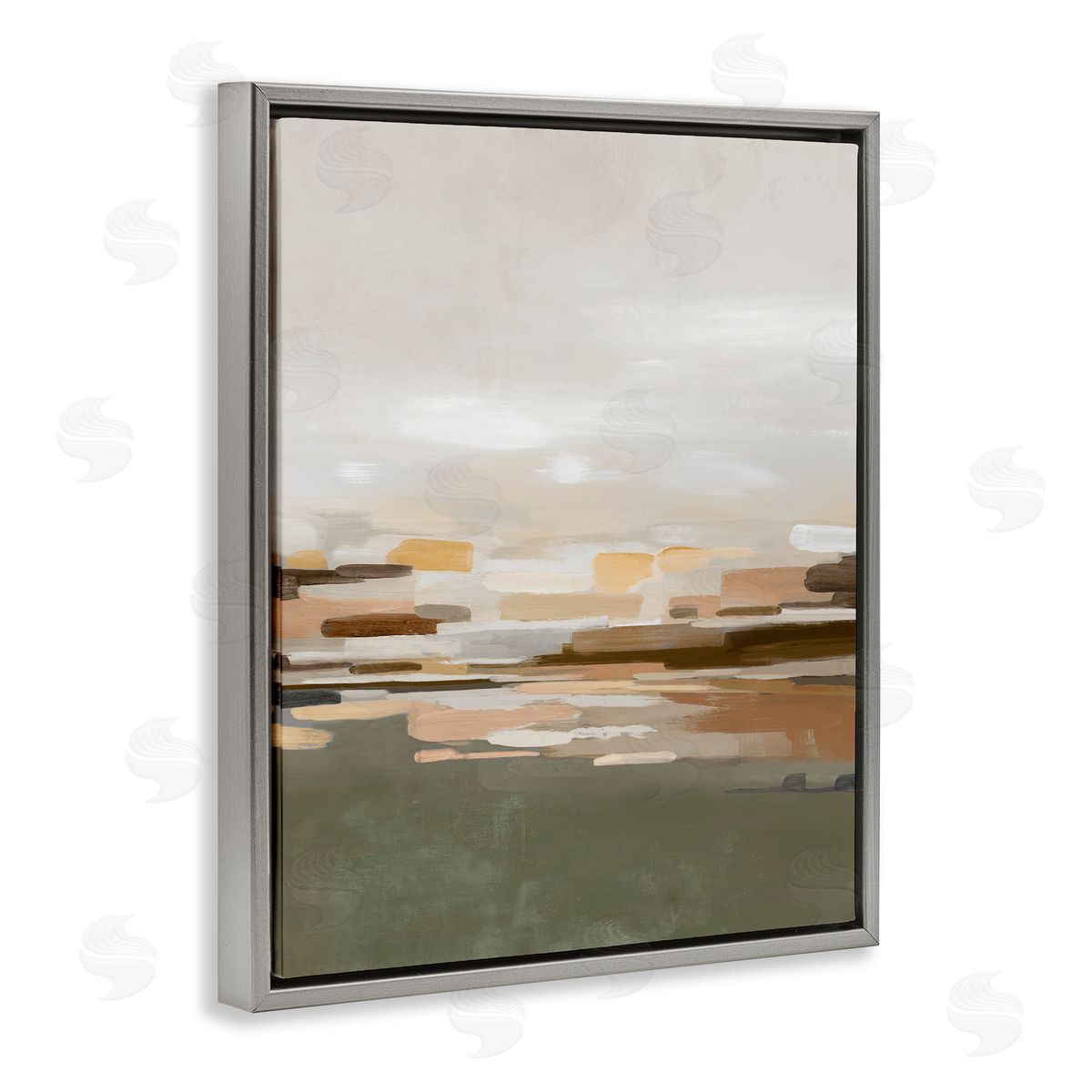 Emma Peal Unusual With Green Abstraction Canvas Wall Art Print