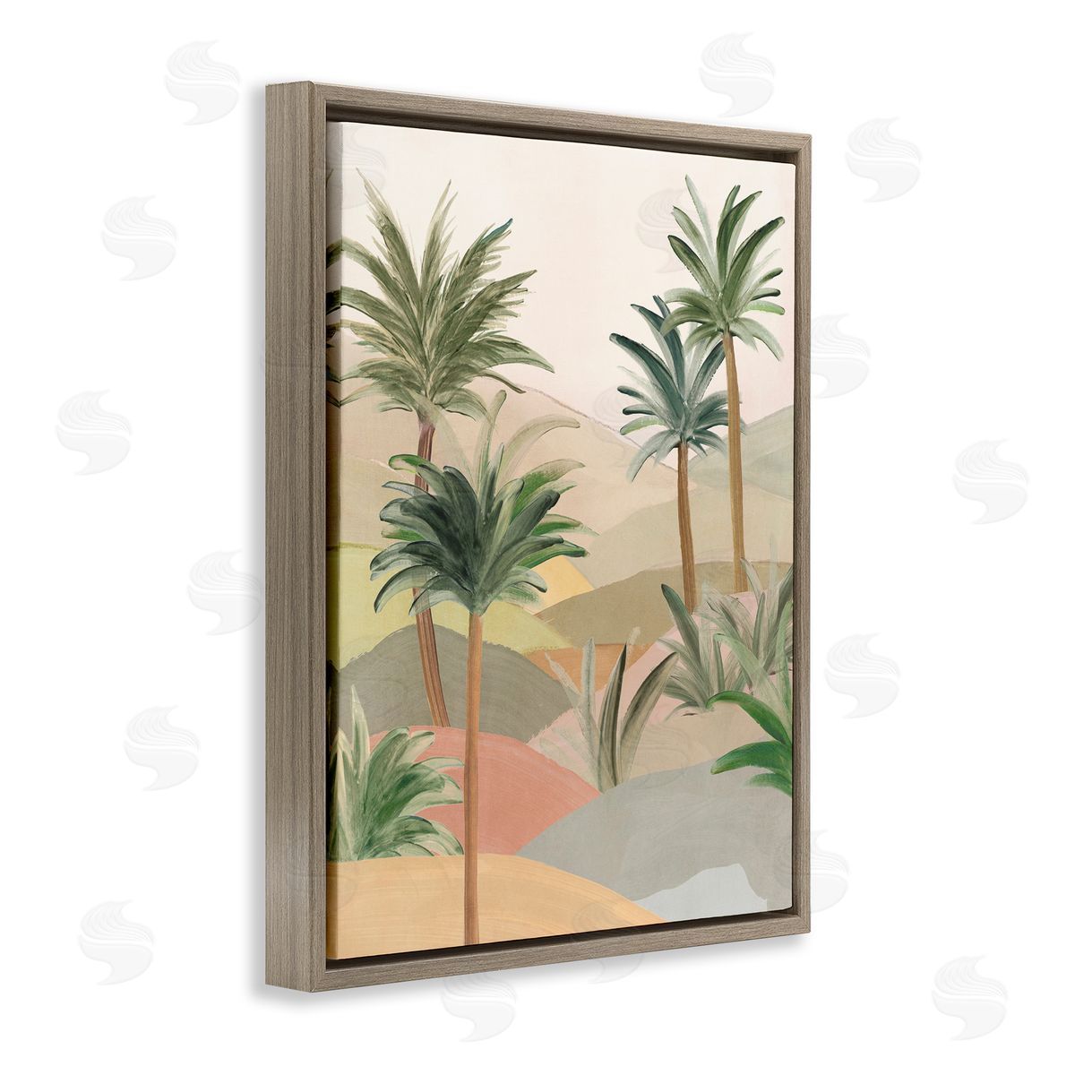 Ian C. Desert Oasis Hills Canvas Wall Art Print