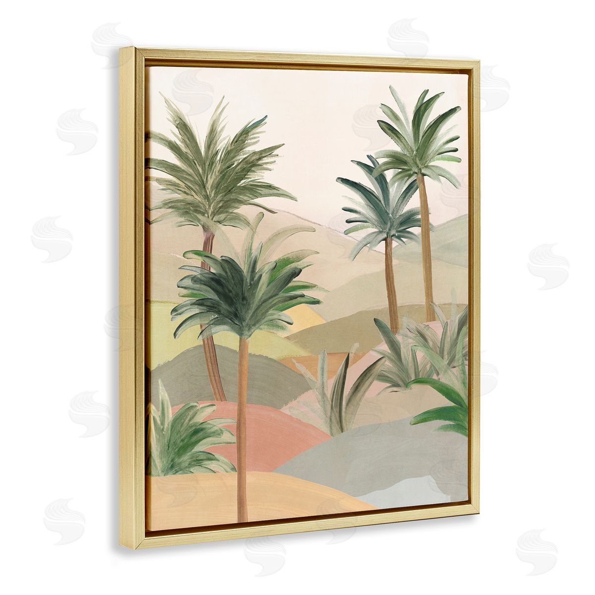 Ian C. Desert Oasis Hills Canvas Wall Art Print