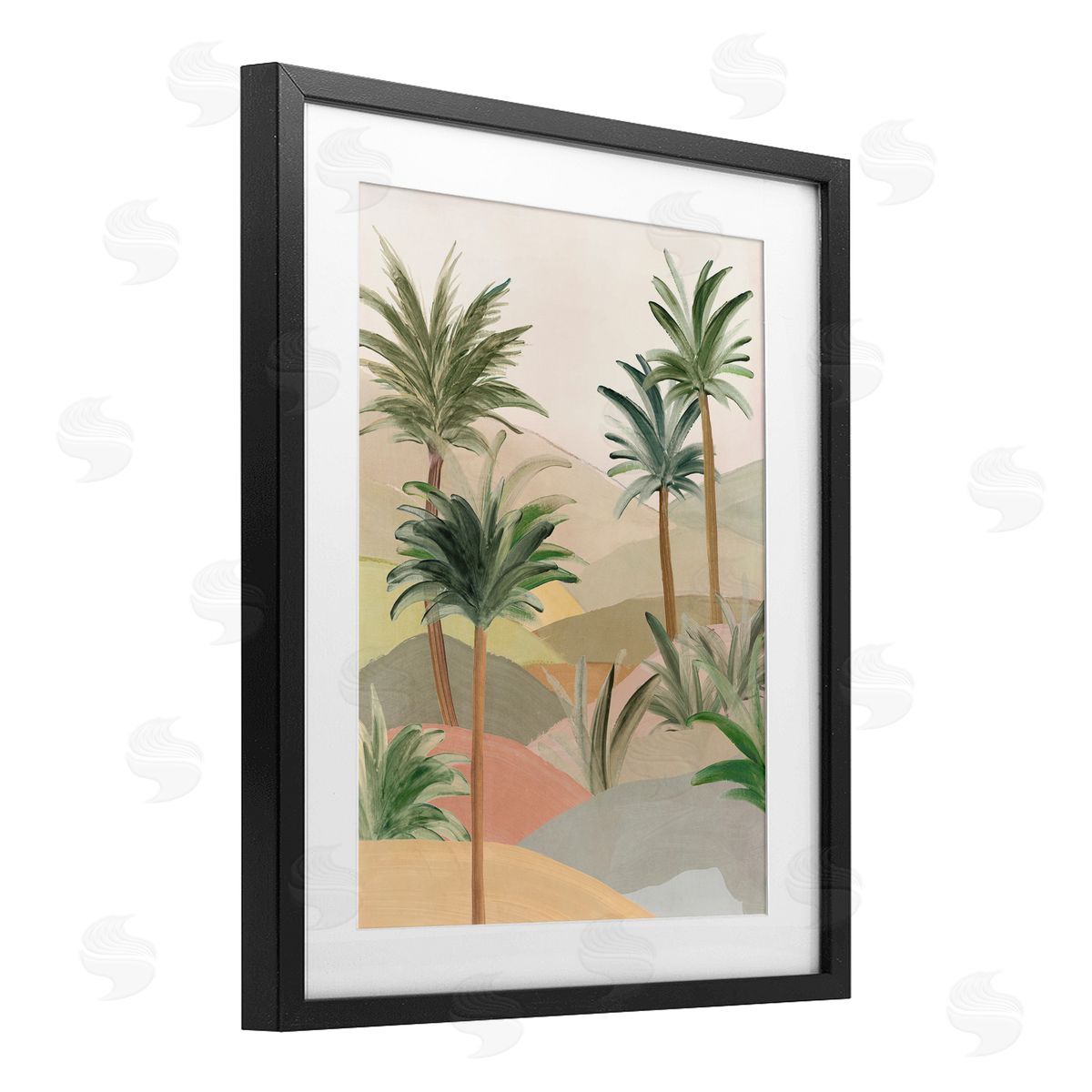 Ian C. Desert Oasis Hills Canvas Wall Art Print
