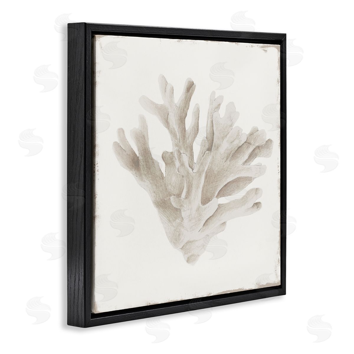 Lily K. Sandy Coral Drift Canvas Wall Art Print