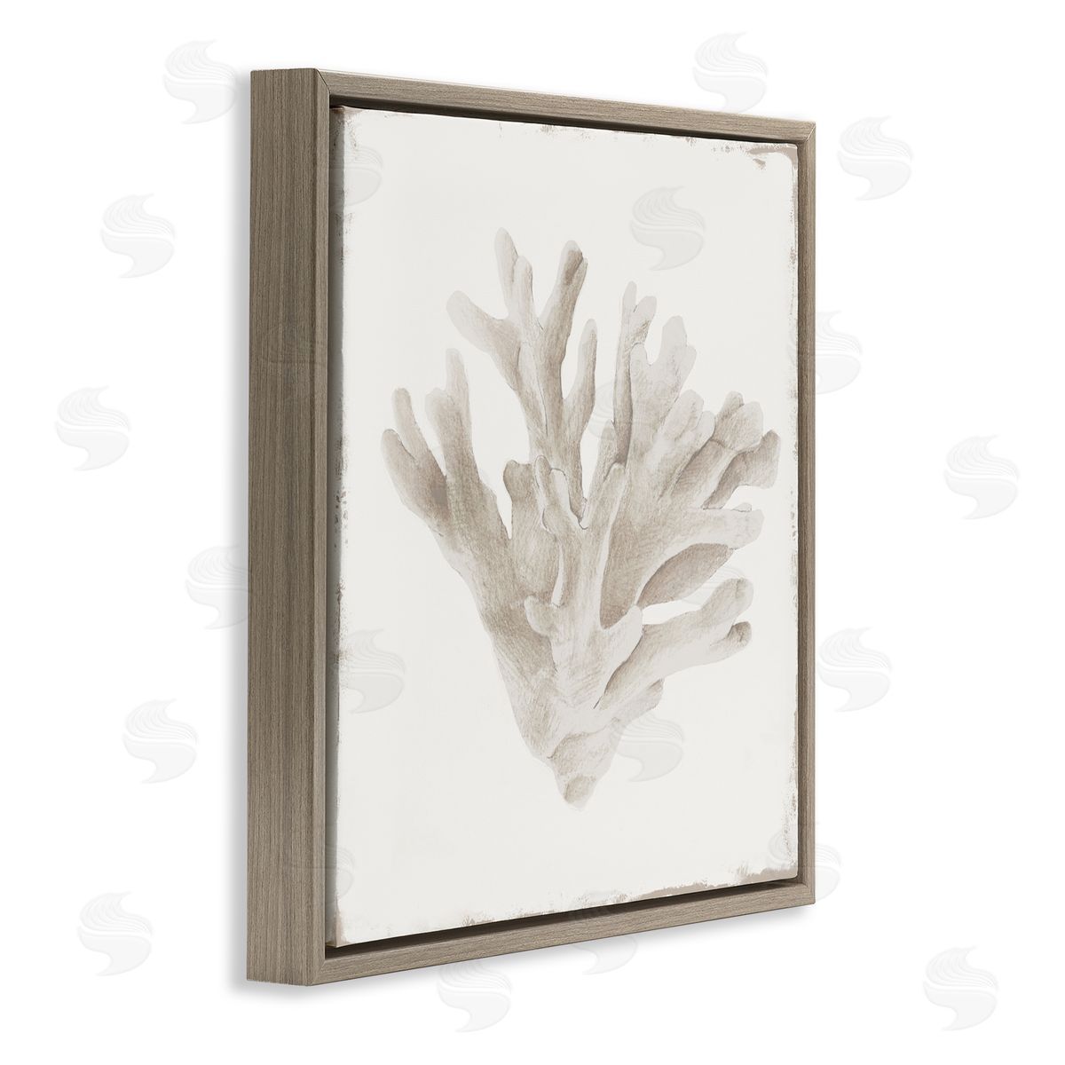 Lily K. Sandy Coral Drift Canvas Wall Art Print