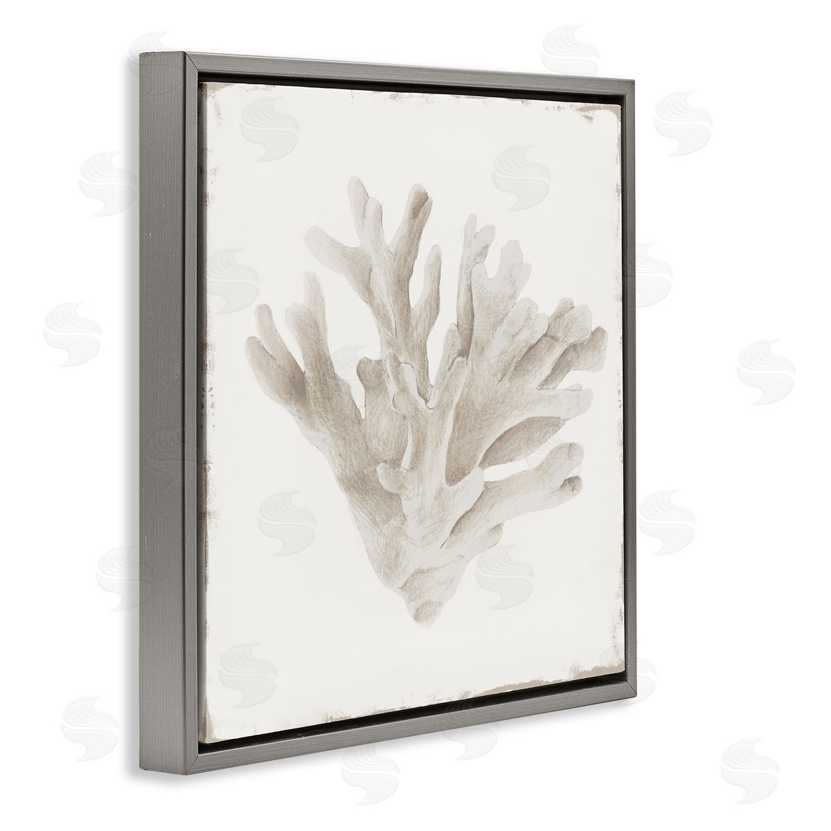 Lily K. Sandy Coral Drift Canvas Wall Art Print