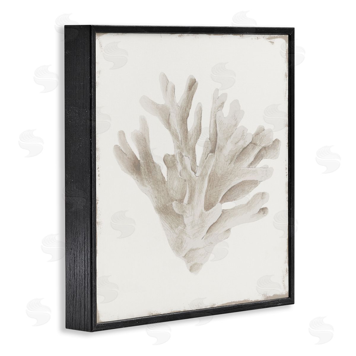 Lily K. Sandy Coral Drift Canvas Wall Art Print