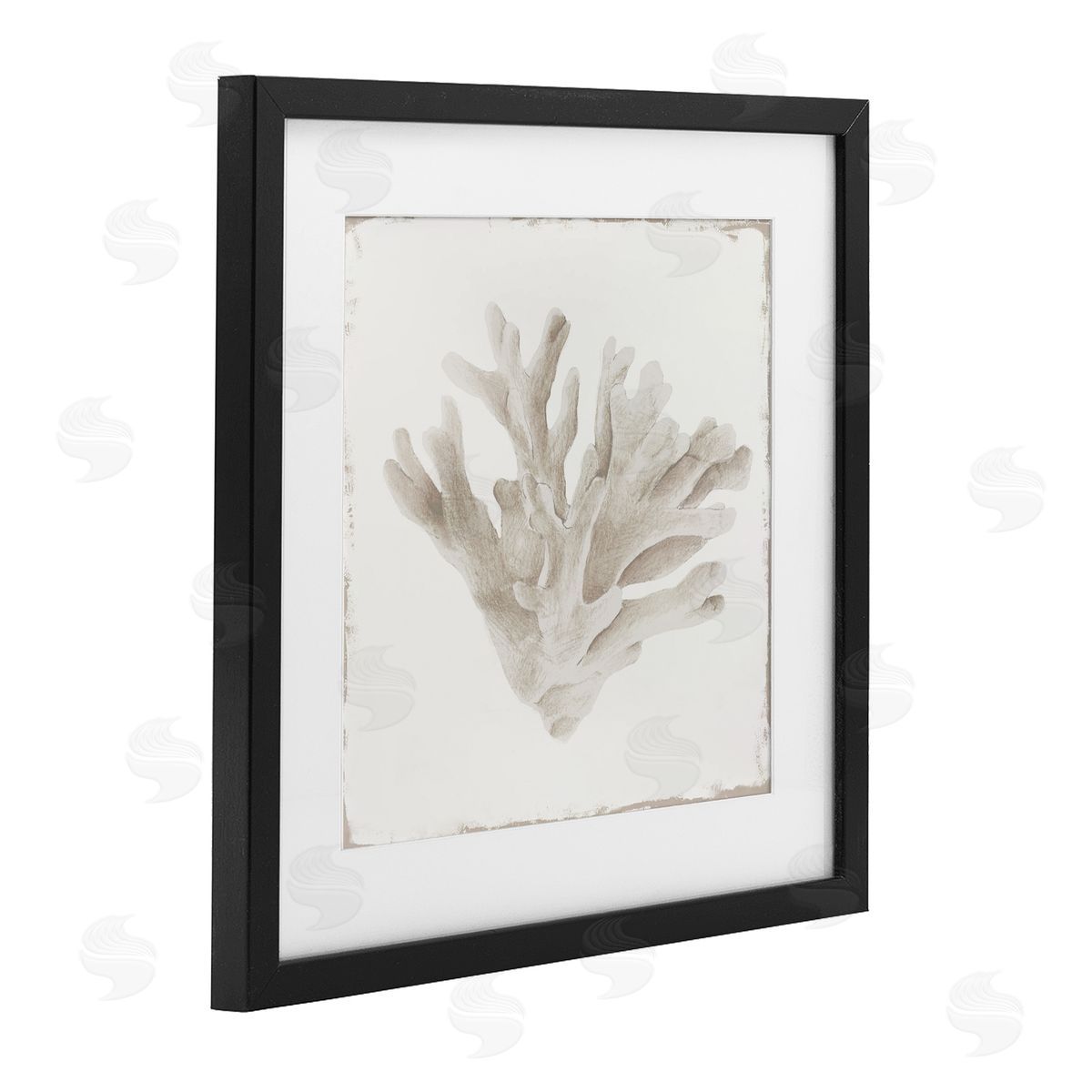 Lily K. Sandy Coral Drift Canvas Wall Art Print