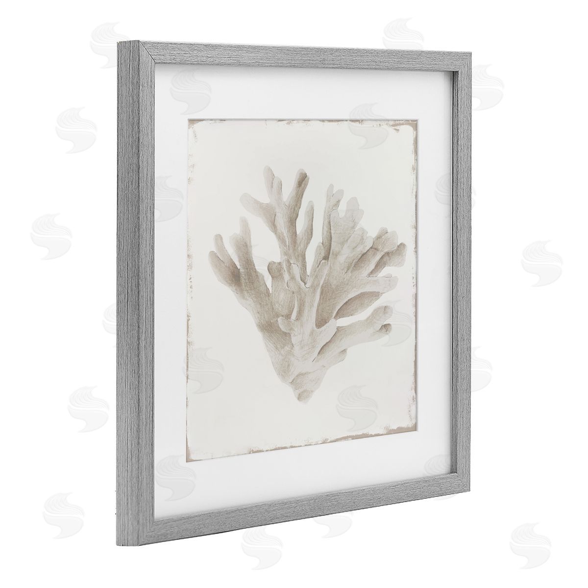 Lily K. Sandy Coral Drift Canvas Wall Art Print
