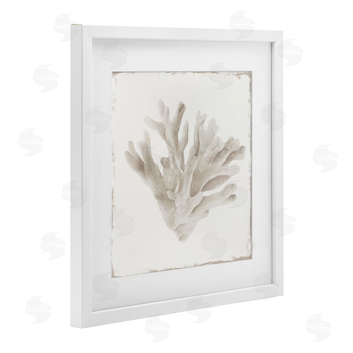 Lily K. Sandy Coral Drift Canvas Wall Art Print