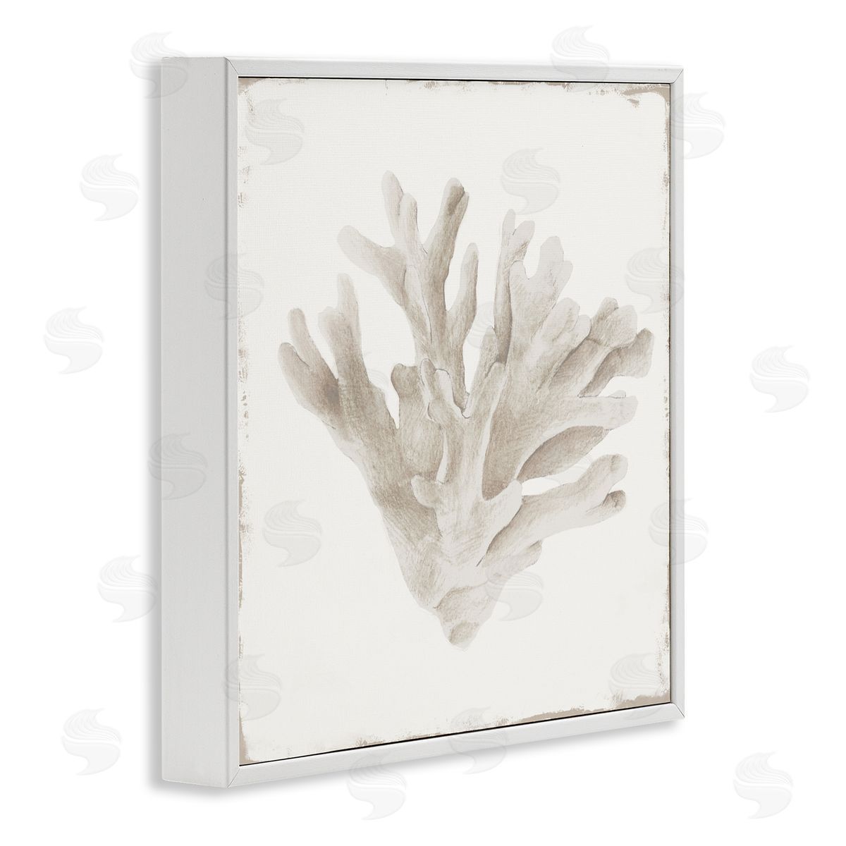 Lily K. Sandy Coral Drift Canvas Wall Art Print