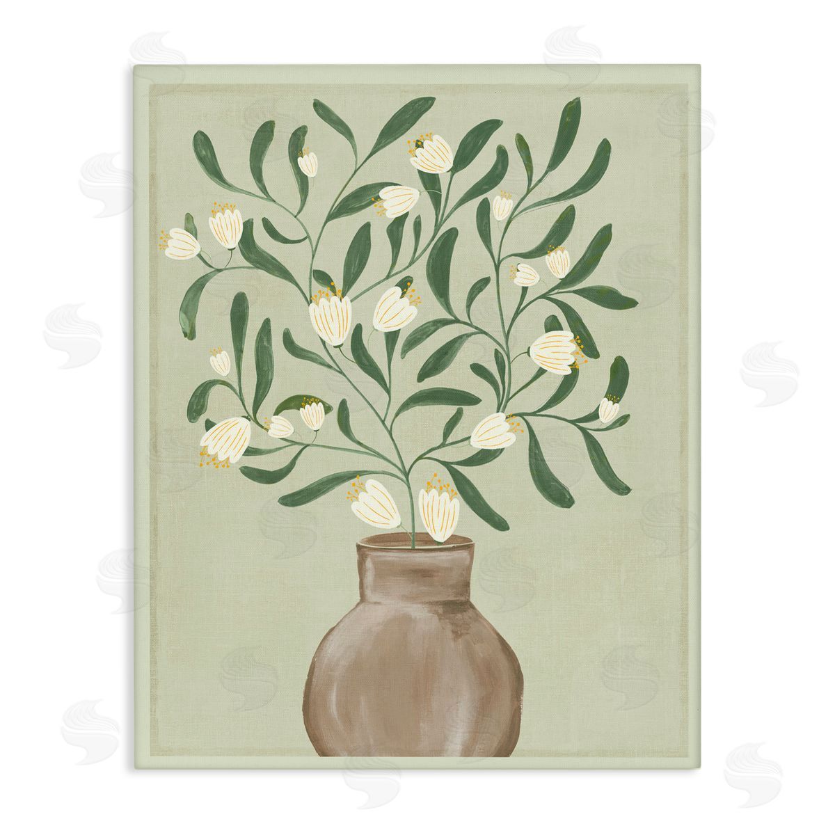 Alex Black Soft Elegance In Bloom Canvas Wall Art Print