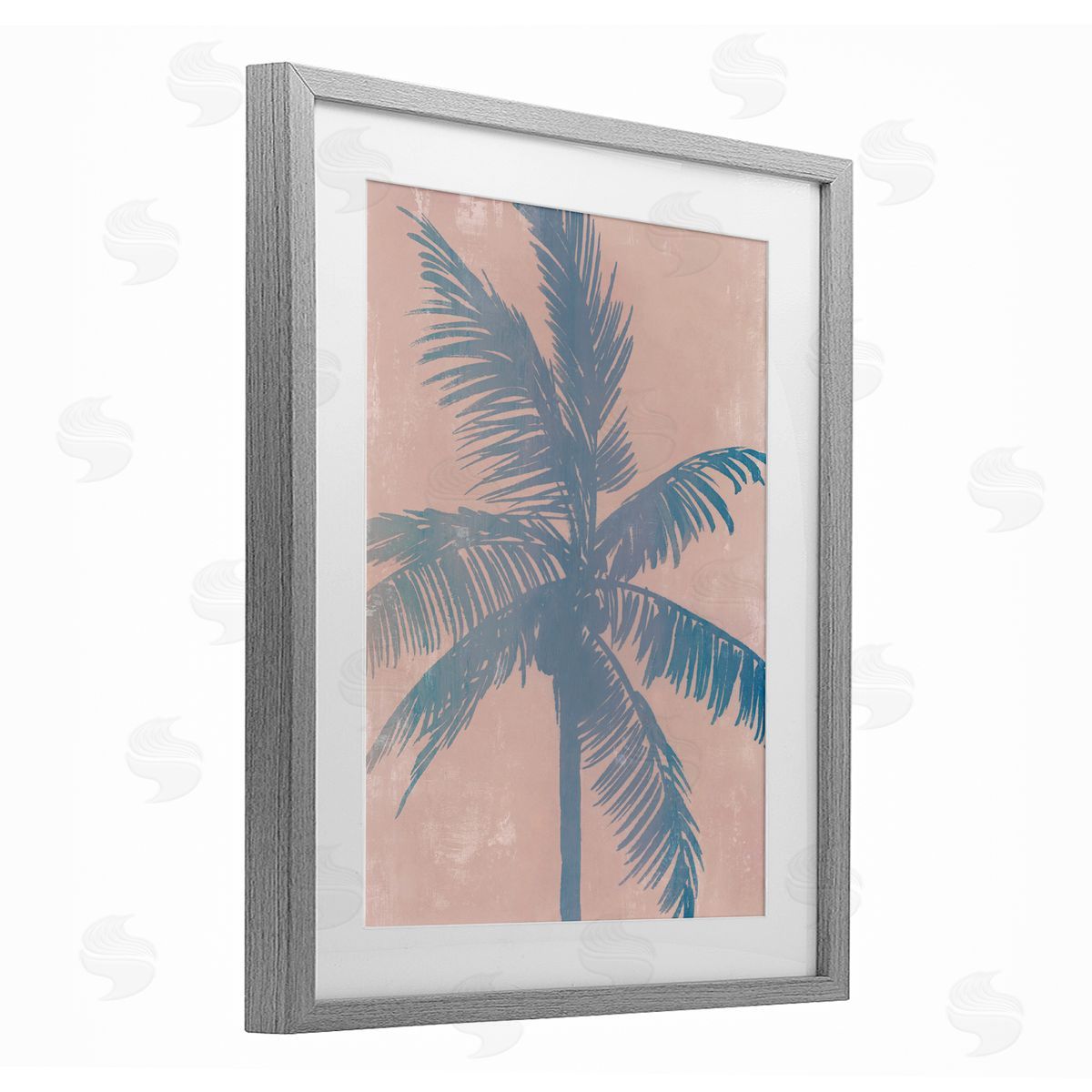 Ian C. Tropical Haze Palm Tree Canvas Wall Art Print