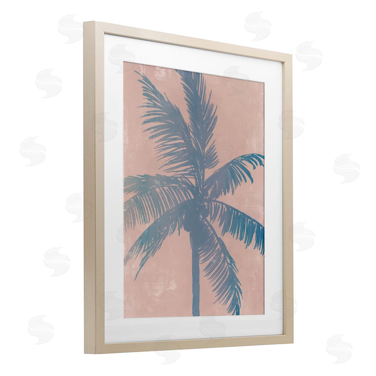 Ian C. Tropical Haze Palm Tree Canvas Wall Art Print