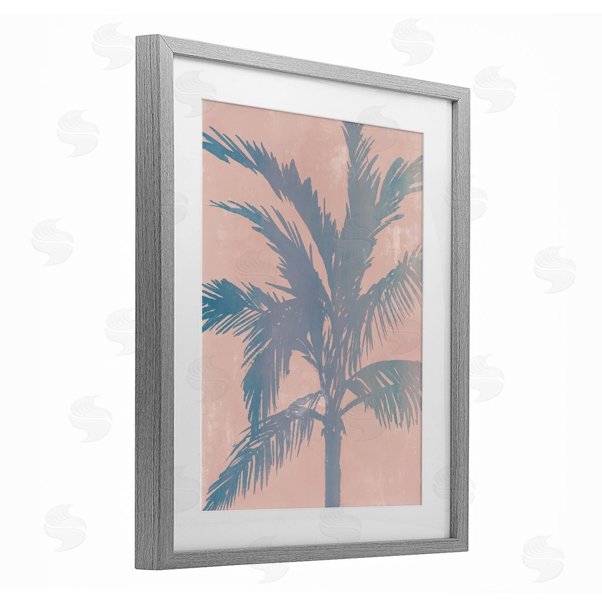 Ian C. Hazy Tropics Palm Canvas Wall Art Print