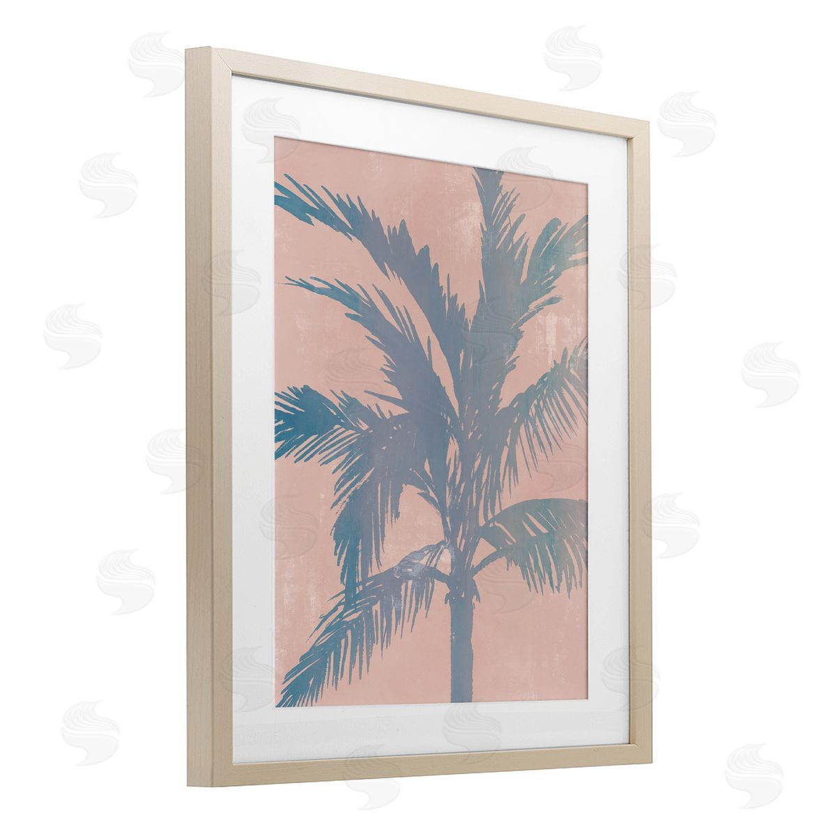 Ian C. Hazy Tropics Palm Canvas Wall Art Print