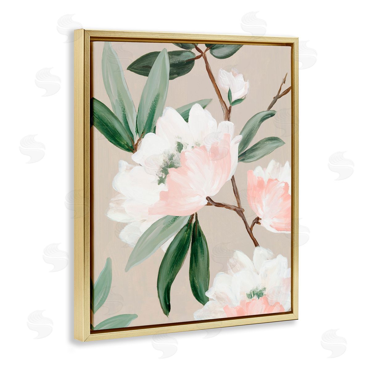 Alex Black Rose Elegance Foliage Canvas Wall Art Print