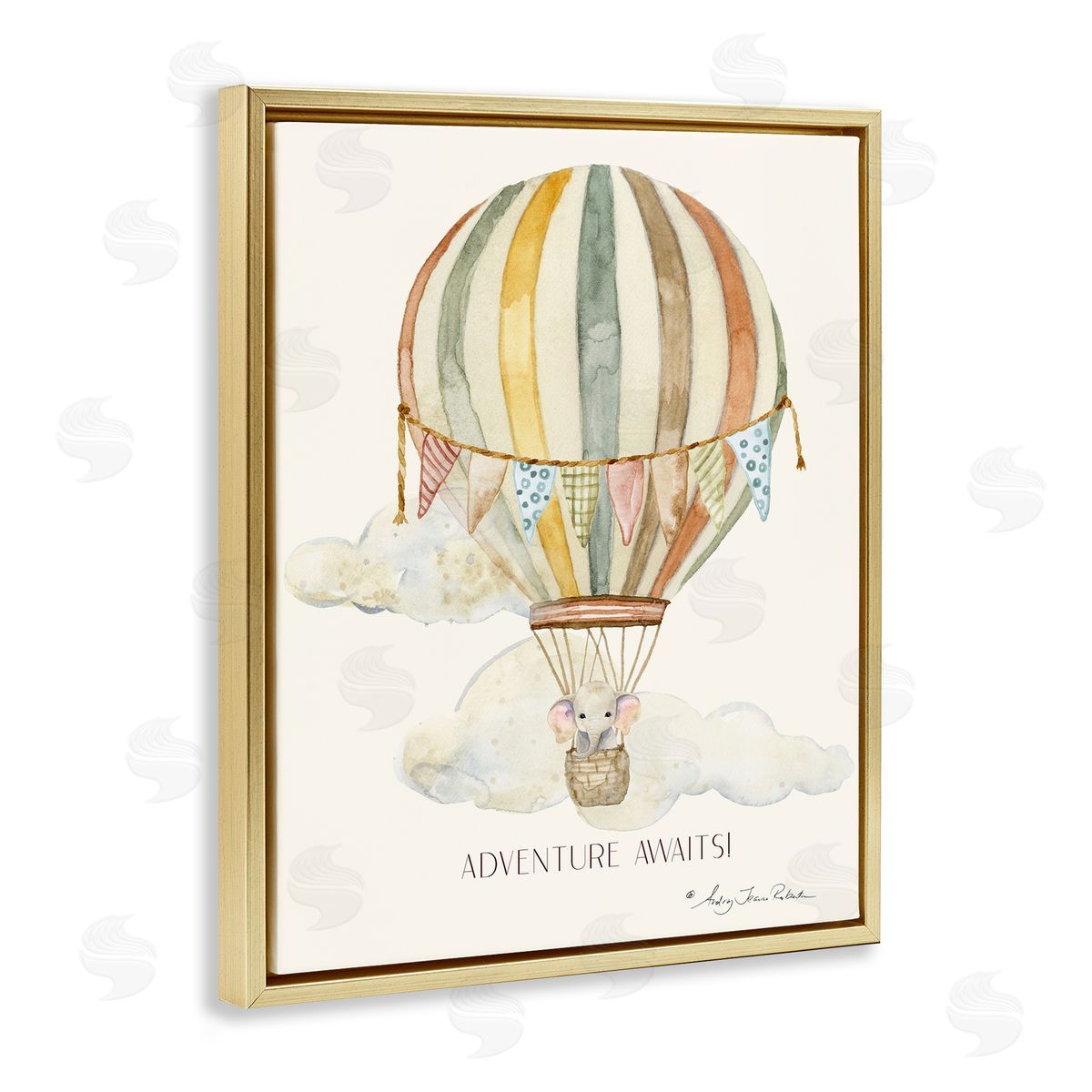 Audrey Jeanne Roberts Adventure Awaits Soft Balloon Canvas Wall Art Print