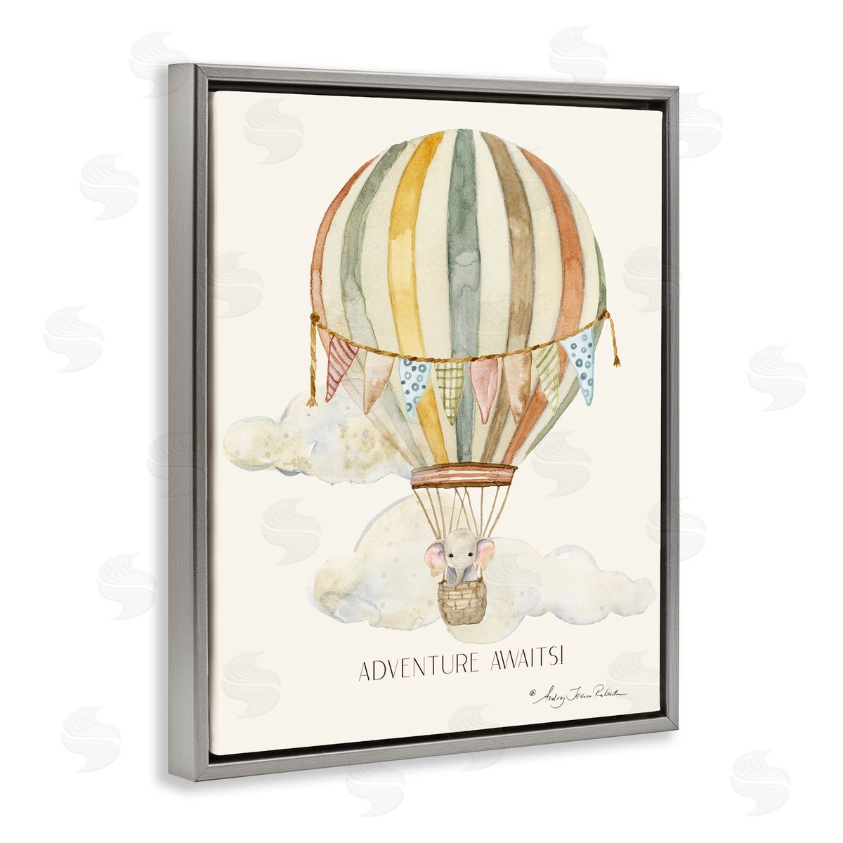 Audrey Jeanne Roberts Adventure Awaits Soft Balloon Canvas Wall Art Print