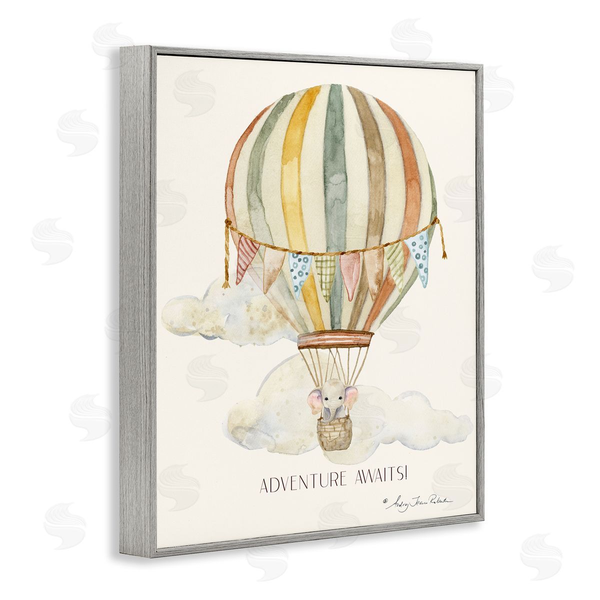 Audrey Jeanne Roberts Adventure Awaits Soft Balloon Canvas Wall Art Print