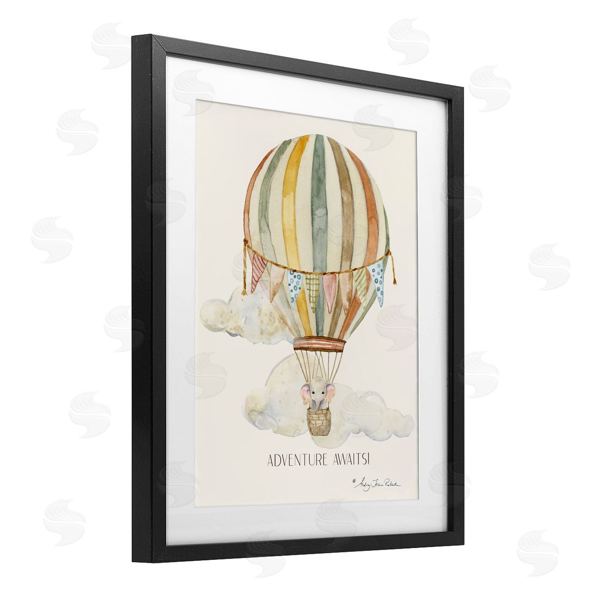 Audrey Jeanne Roberts Adventure Awaits Soft Balloon Canvas Wall Art Print