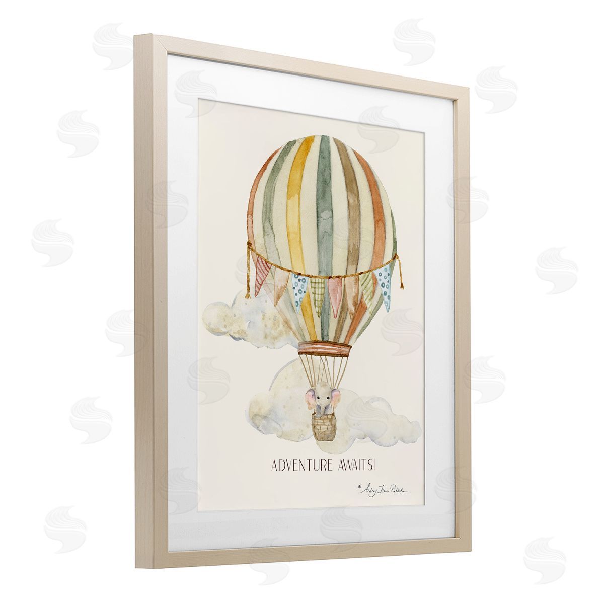 Audrey Jeanne Roberts Adventure Awaits Soft Balloon Canvas Wall Art Print
