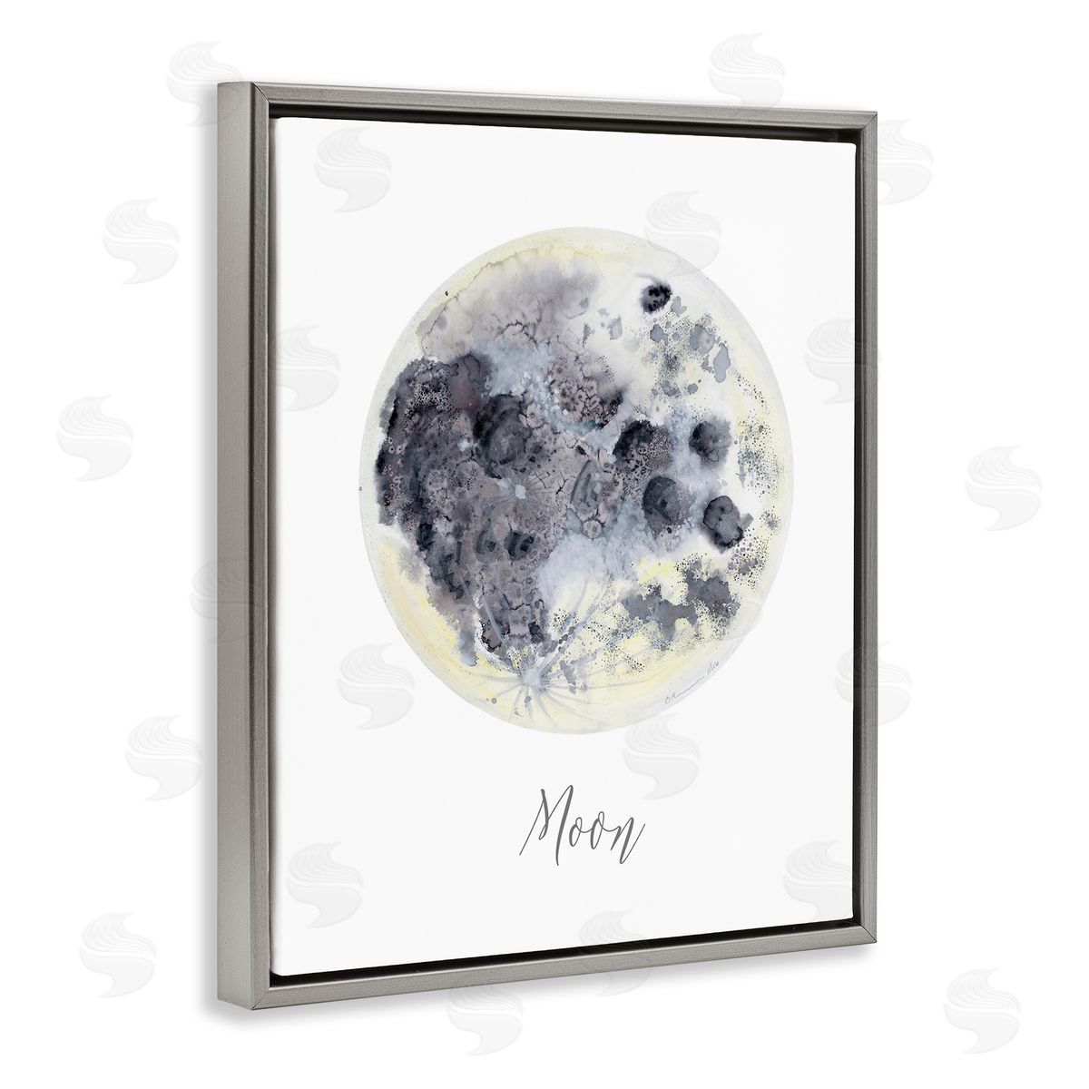 Brett Blumenthal Dappled Watercolor Moon Canvas Wall Art Print
