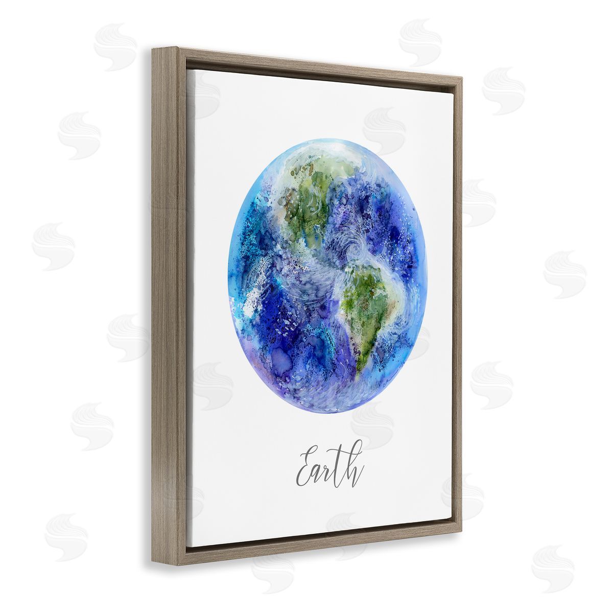 Brett Blumenthal Dappled Watercolor Earth Canvas Wall Art Print