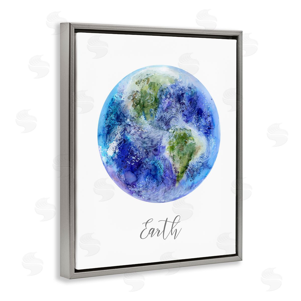 Brett Blumenthal Dappled Watercolor Earth Canvas Wall Art Print