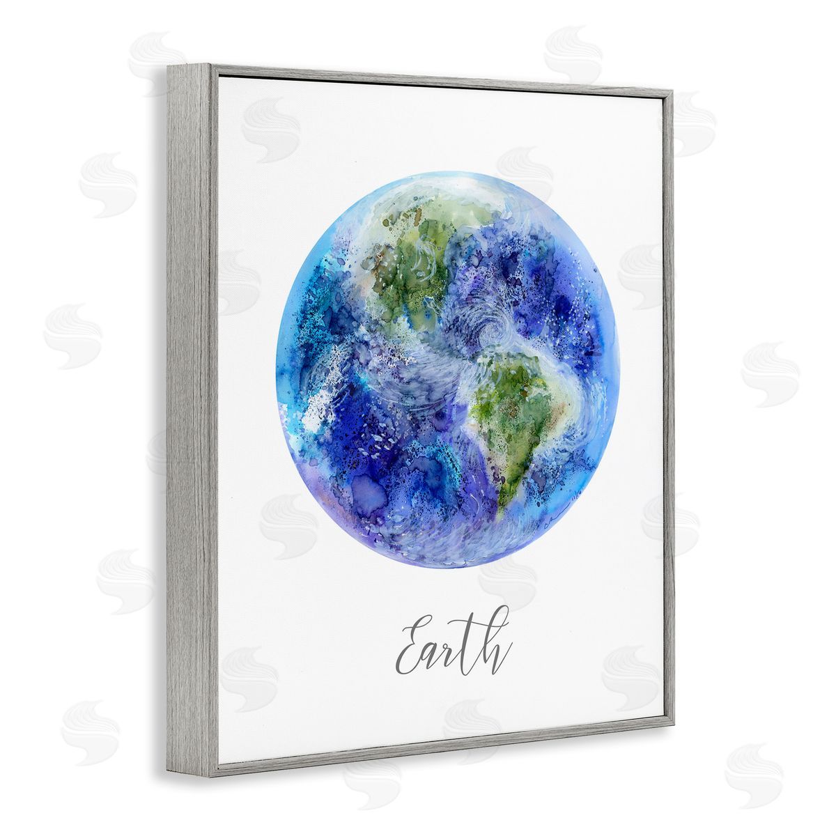 Brett Blumenthal Dappled Watercolor Earth Canvas Wall Art Print