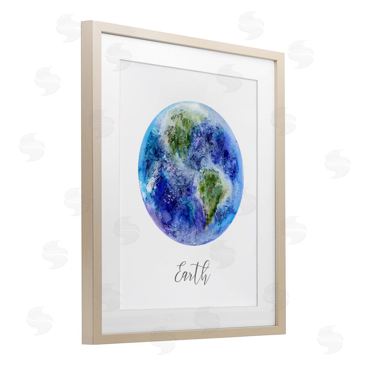 Brett Blumenthal Dappled Watercolor Earth Canvas Wall Art Print