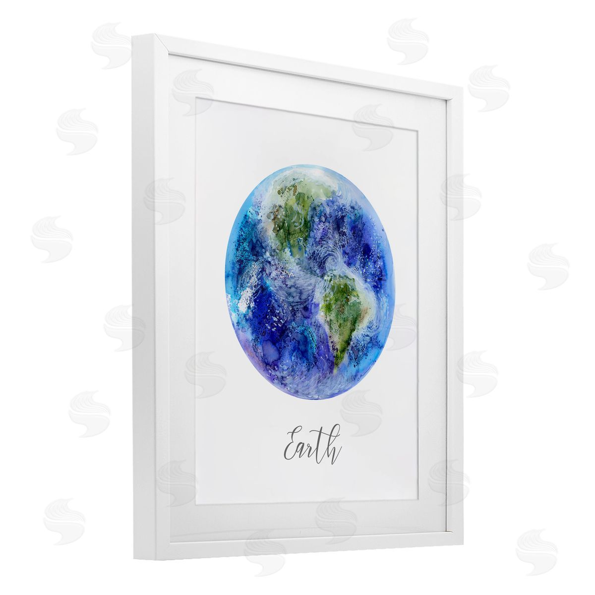 Brett Blumenthal Dappled Watercolor Earth Canvas Wall Art Print