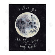 Brett Blumenthal | Love You To Moon Watercolor