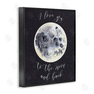 Brett Blumenthal | Love You To Moon Watercolor