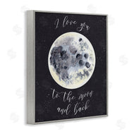 Brett Blumenthal | Love You To Moon Watercolor