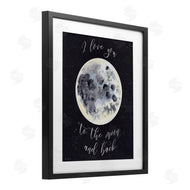 Brett Blumenthal | Love You To Moon Watercolor