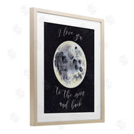 Brett Blumenthal | Love You To Moon Watercolor