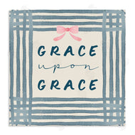 Blue Chair Blessing | Upon Grace with Pink Bow